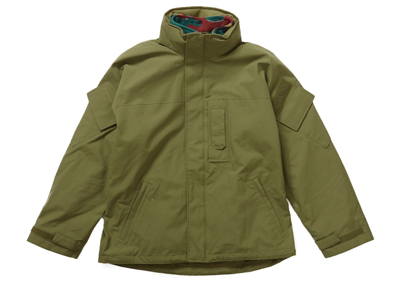 Gore tex jacket olive on sale green