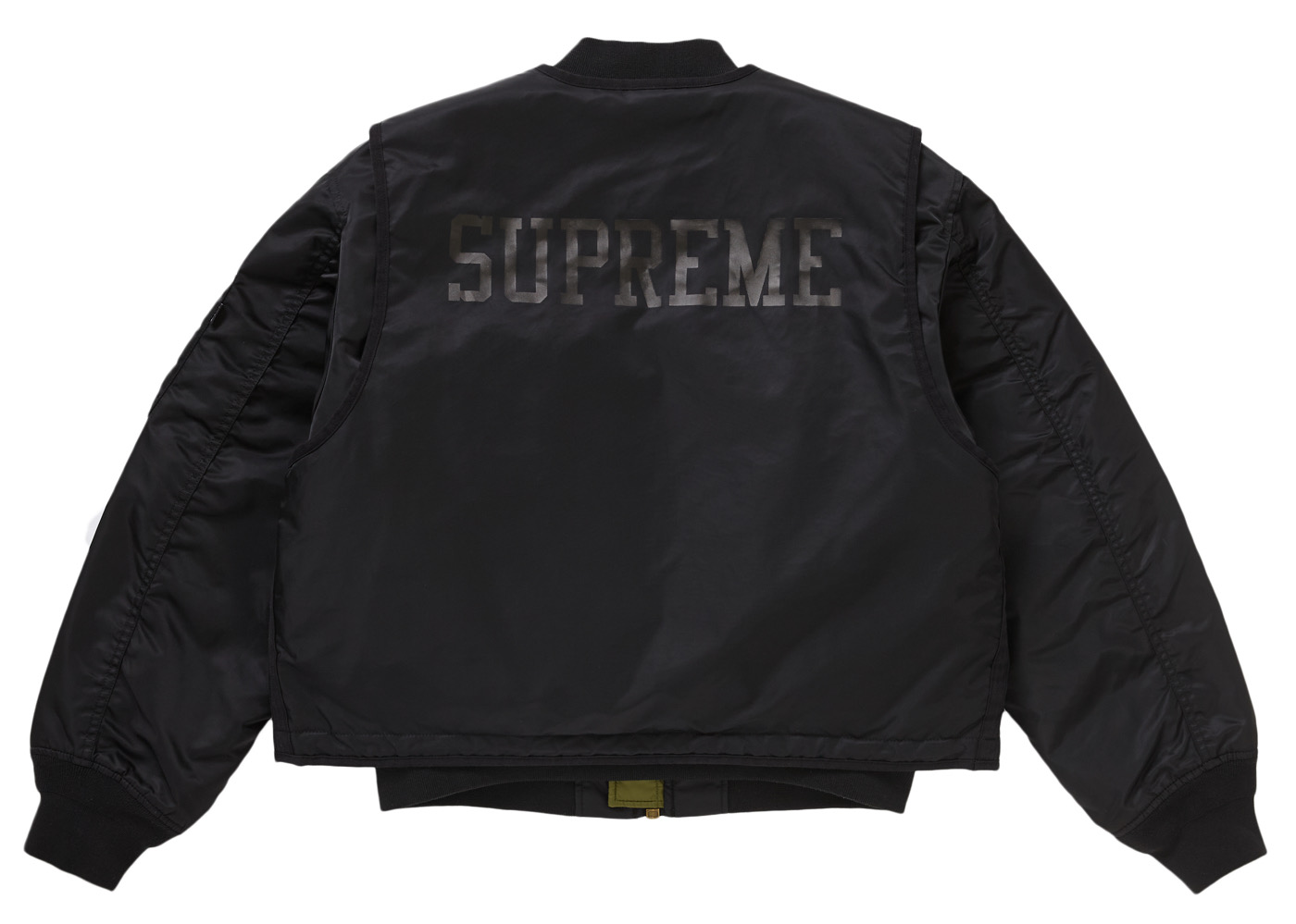 Supreme 2-in-1 MA 1 Vest Black