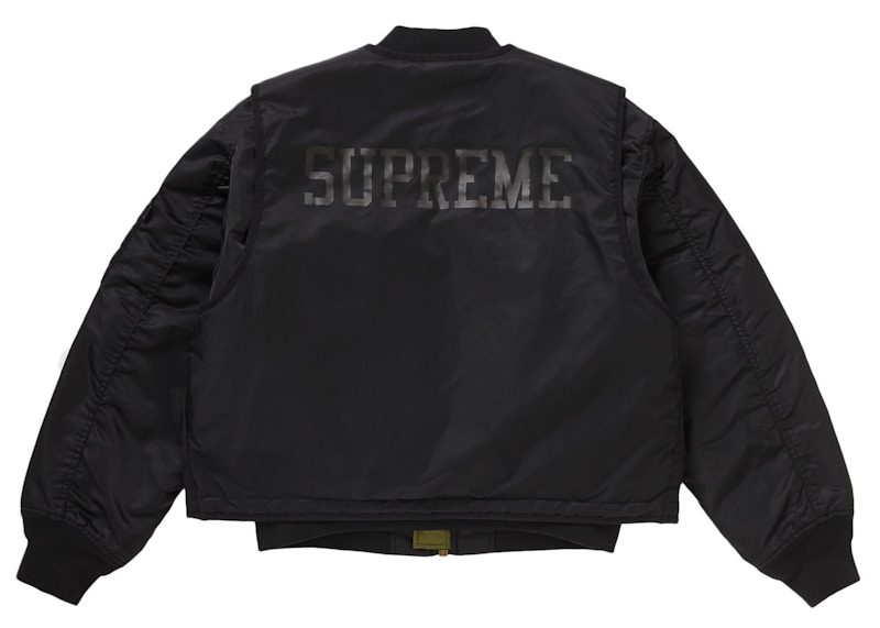 申し訳ありませんSupreme 2-in-1 MA-1 + Vest Black Lサイズ