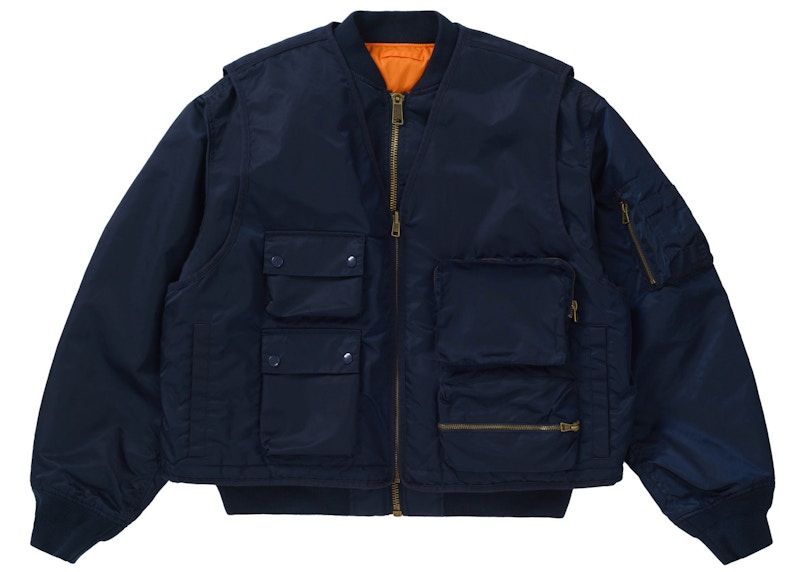 Supreme 2 in 1 MA-1 Jacket Vest リバーシブルM 熱い販売 ...