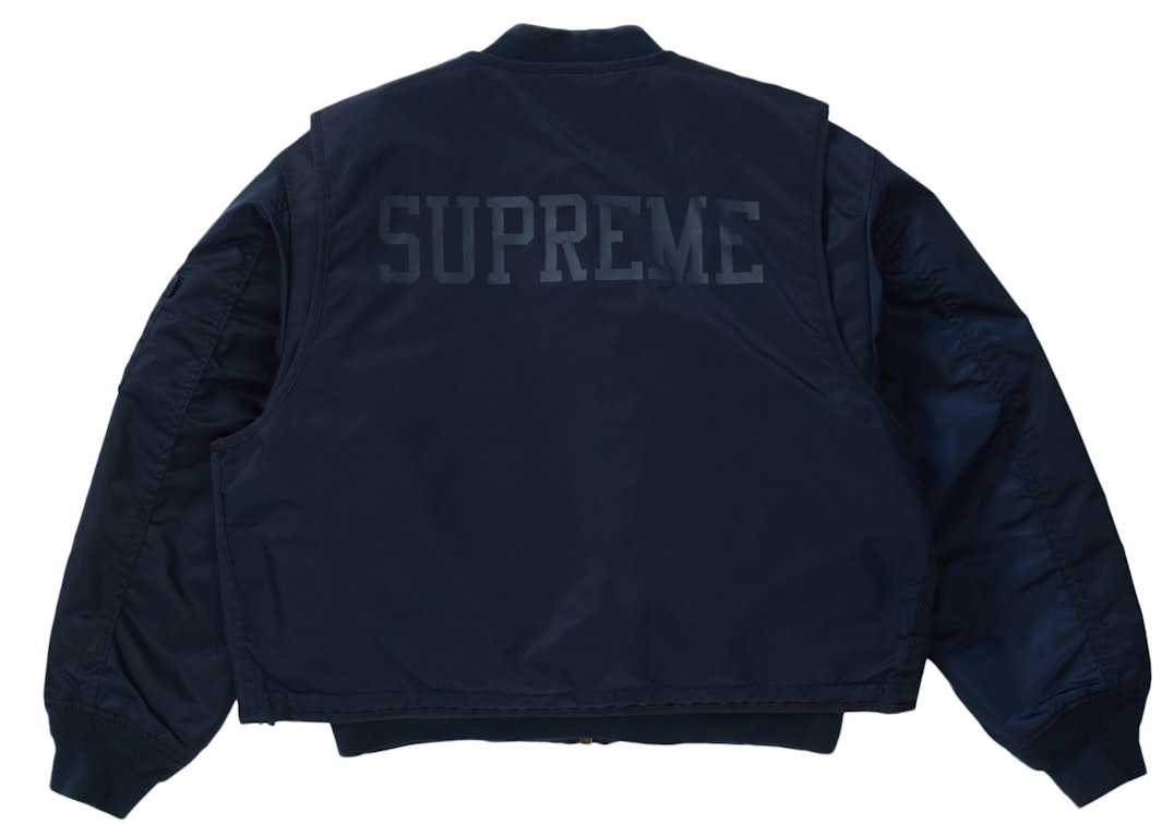 Pre-owned Supreme 2-in-1 Ma 1 Vest Navy