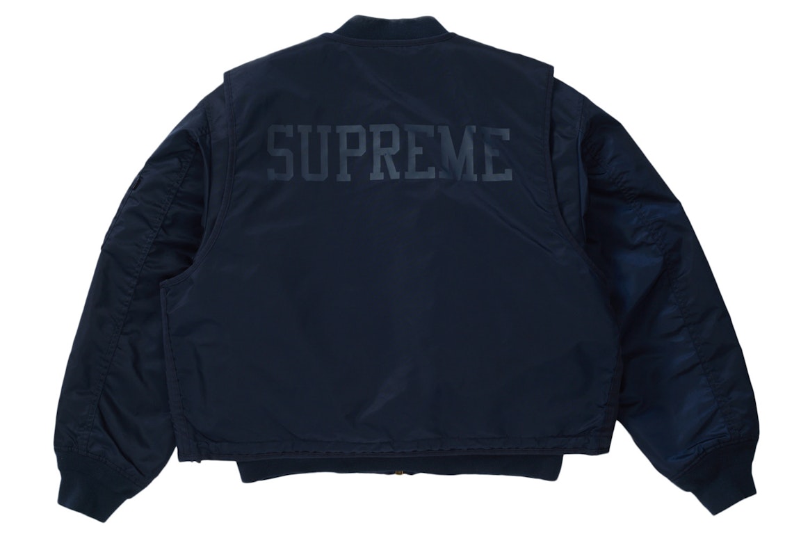 Pre-owned Supreme 2-in-1 Ma 1 Vest Navy