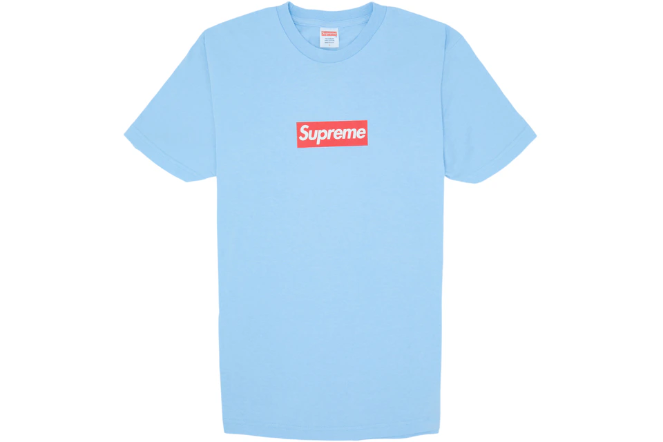 Supreme th Anniversary Box Logo Tee Light Blue Ss14 Supreme th Anniversary Box Logo Tee Light Blue Ss14