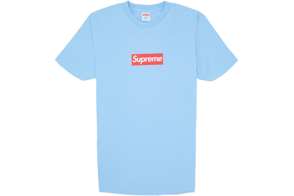Supreme th Anniversary Box Logo Tee Light Blue Ss14 Supreme th Anniversary Box Logo Tee Light Blue Ss14