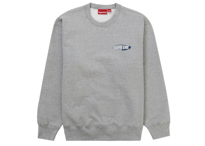 Supreme Bless Crewneck Heather Grey Men's - FW23 - US