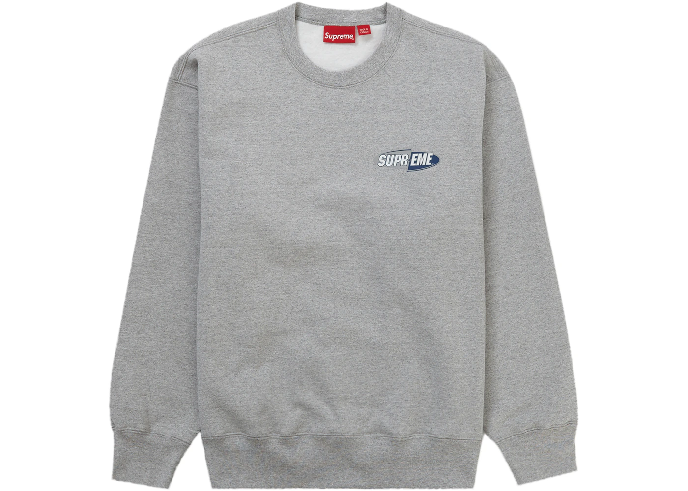 Grey supreme crewneck Clearance