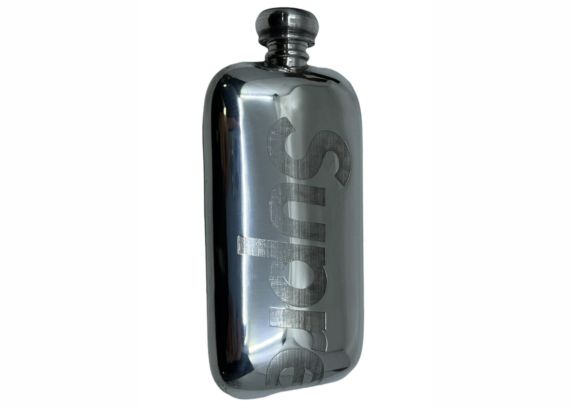 Supreme 3 oz. Pewter Flask Silver - FW22 - US