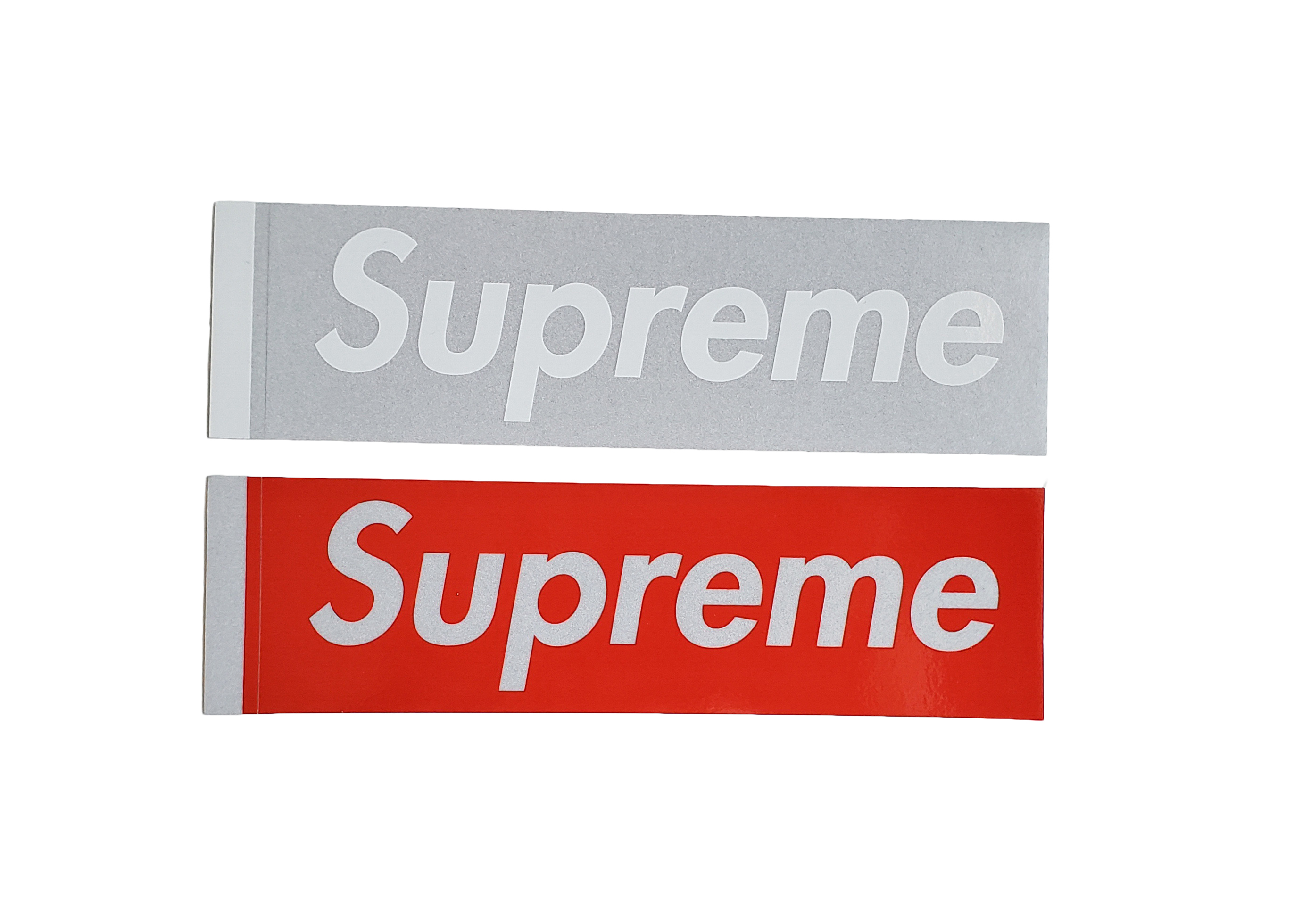 supreme reflective box logo