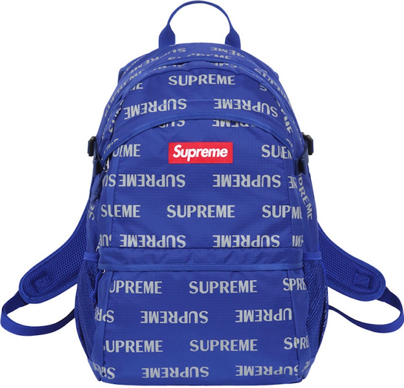 Supreme 3M Reflective Repeat Backpack Blue - FW16 - CN