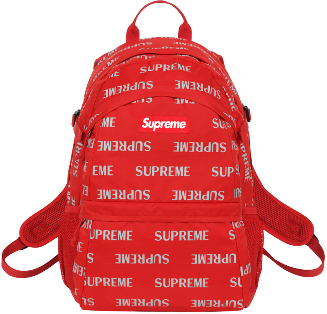 Buy Supreme Logo Backpack (Red) Online - Waves Never Die