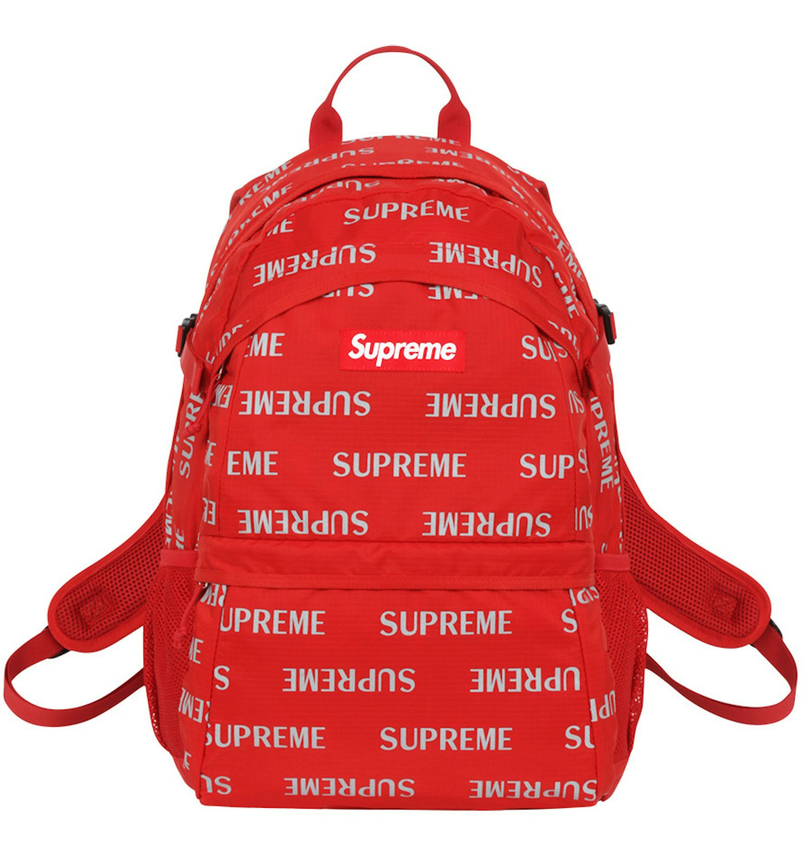 Supreme white reflective backpack Clearance