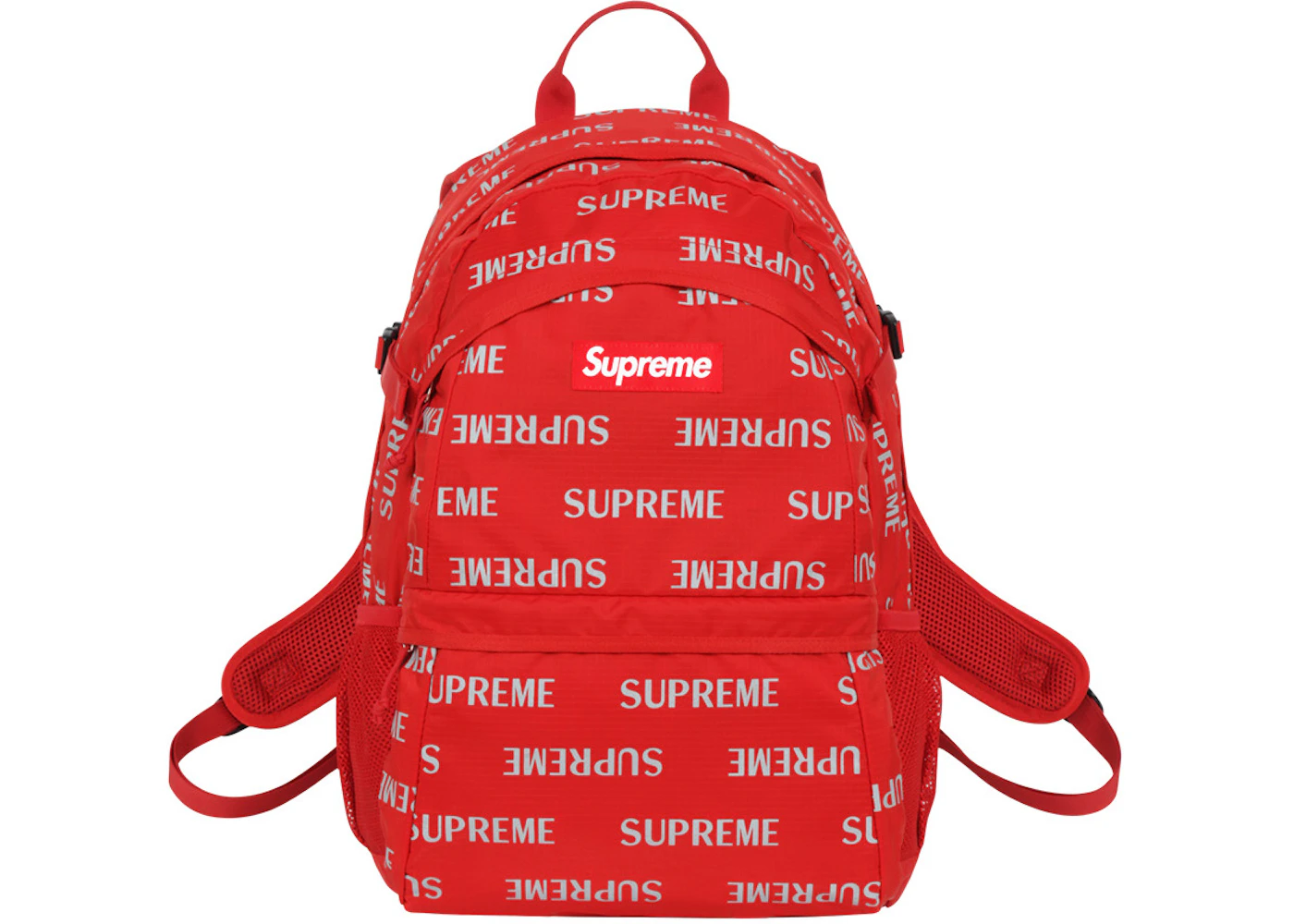 Supreme 3M Reflektierender Repeat Rucksack Rot FW16 – DE