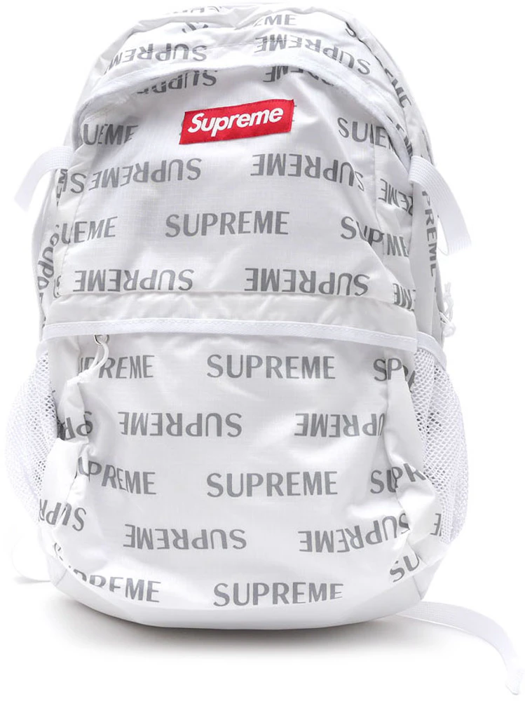 Supreme 3M Reflective Repeat Backpack Red Authentic (HE1032460)