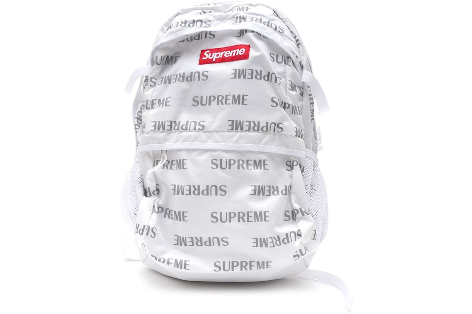Supreme black reflective backpack Clearance
