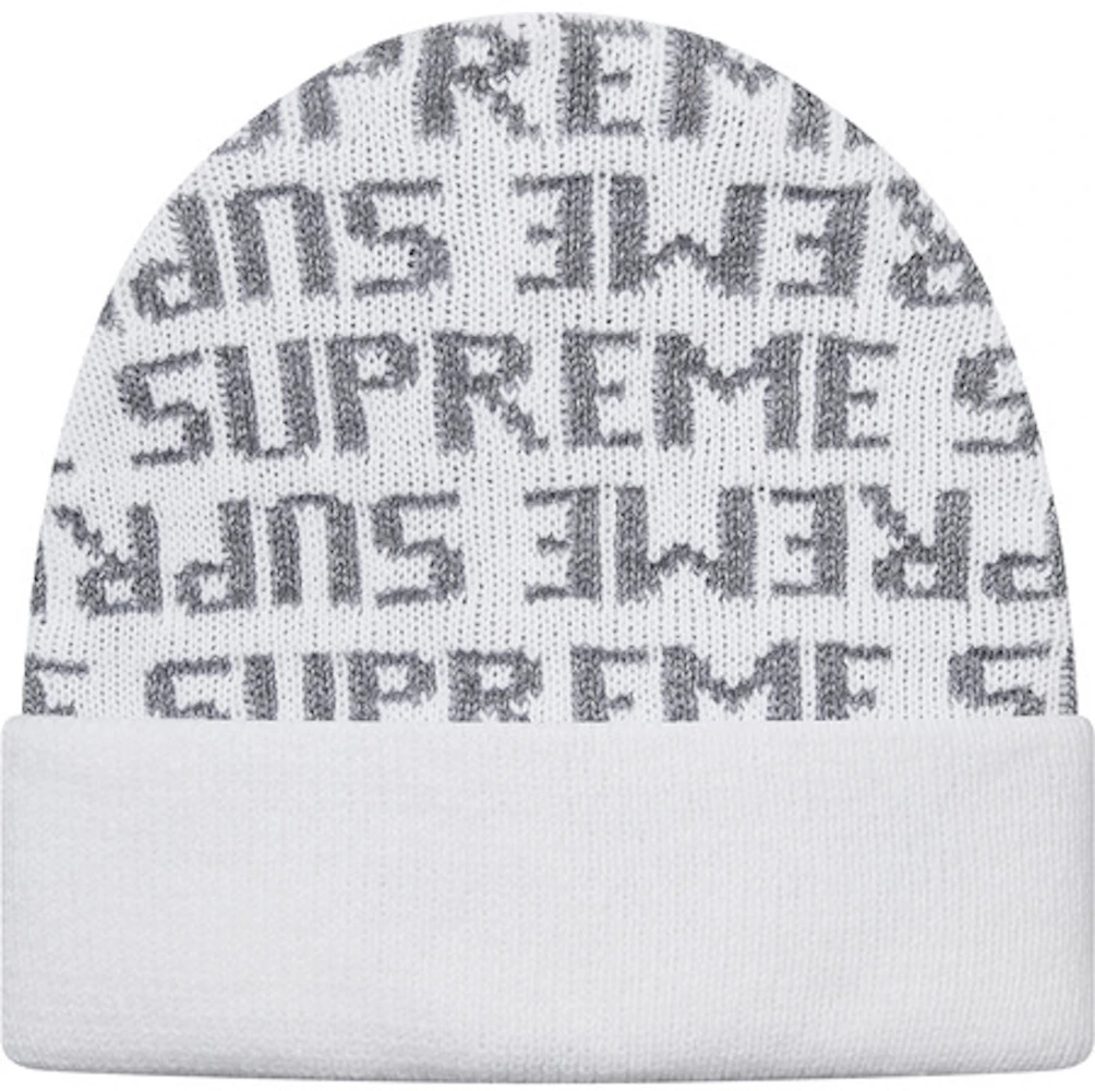 Supreme AntiHero Beanie White  Supreme hat, Dry wax, Louis vuitton supreme