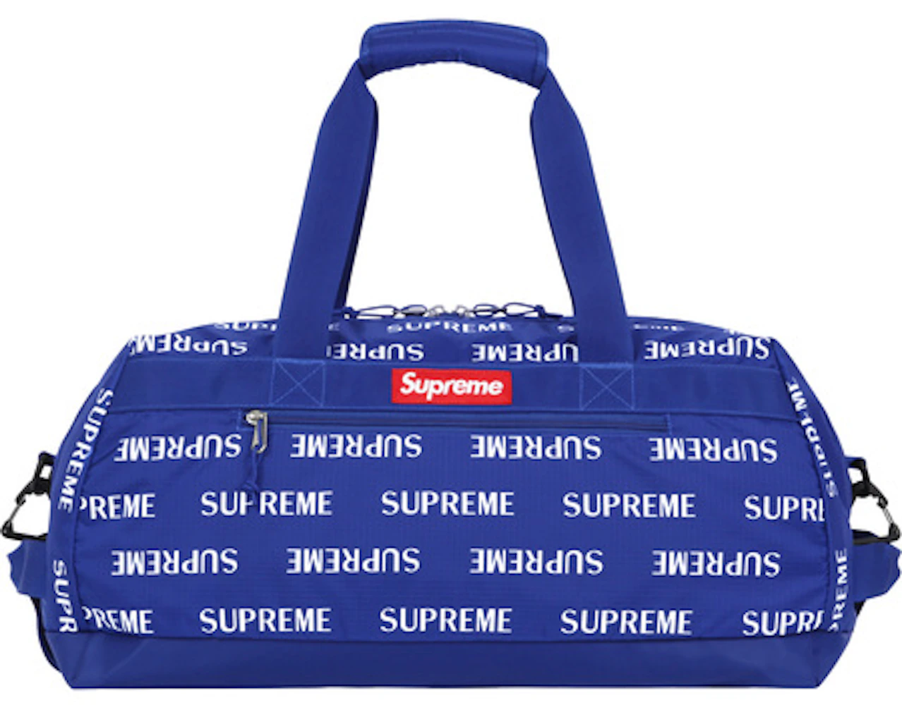 Check out the Supreme Duffle Bag White available on StockX