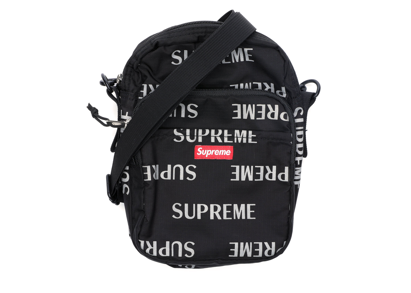 Supreme 3M Reflective Repeat Shoulder Bag Black - FW16 - US