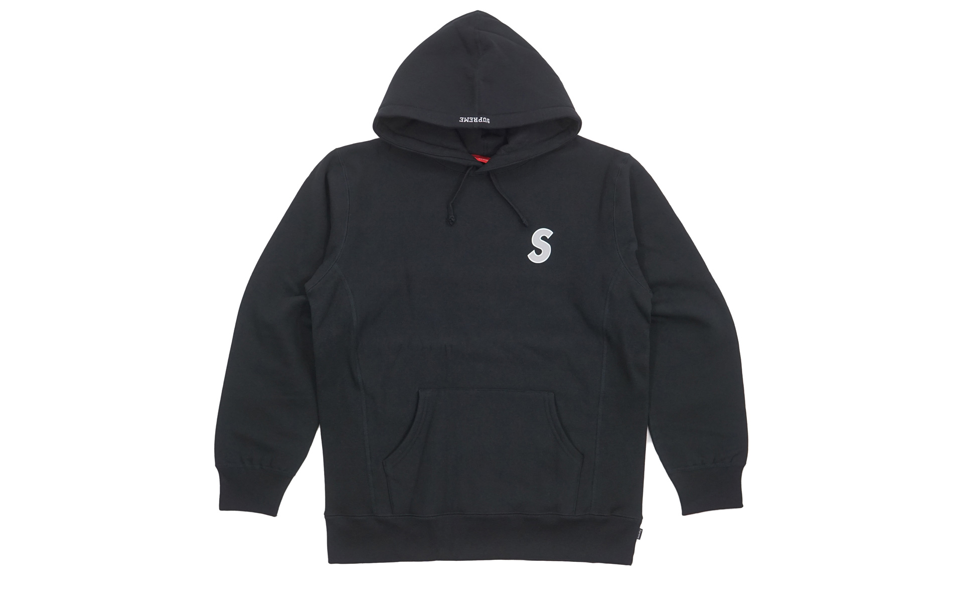 Supreme 3M Reflective S Logo Hooded Sweatshirt Black