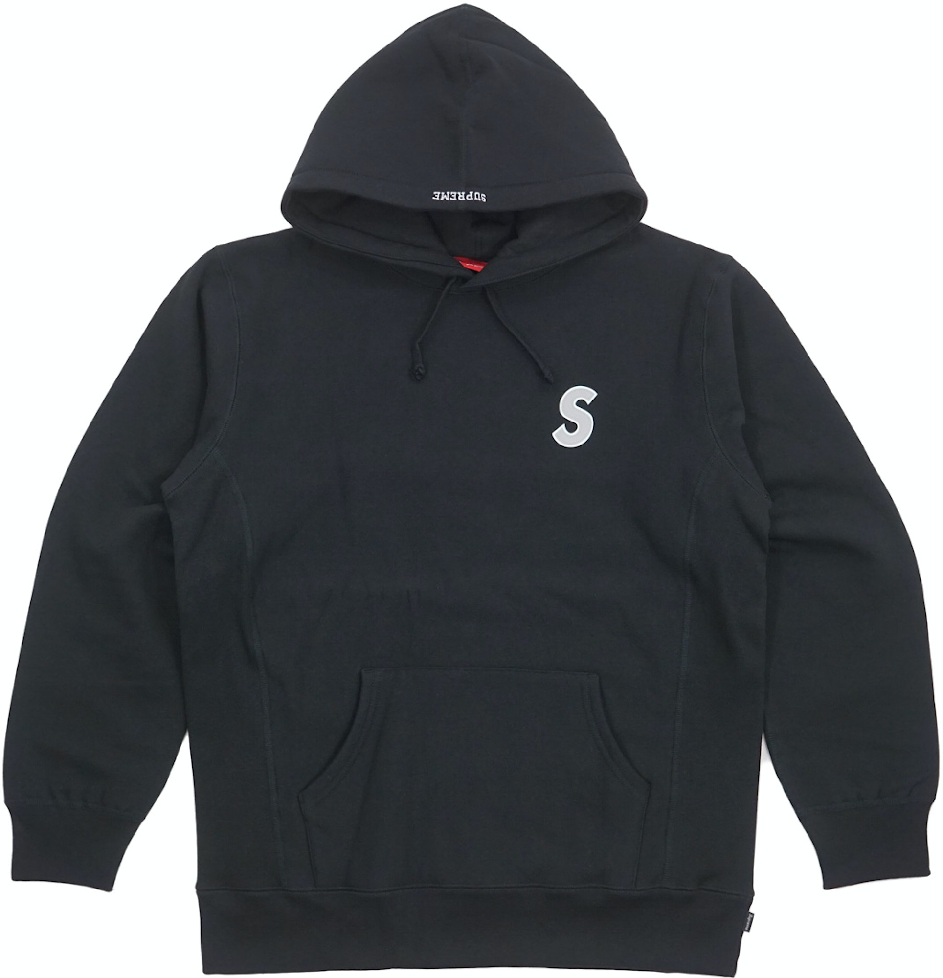 Supreme 3M Reflective S Logo Hooded Sweatshirt Black - SS16