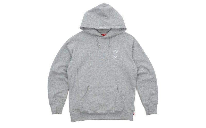 Supreme S Logo Hooded Sweatshirt Grey