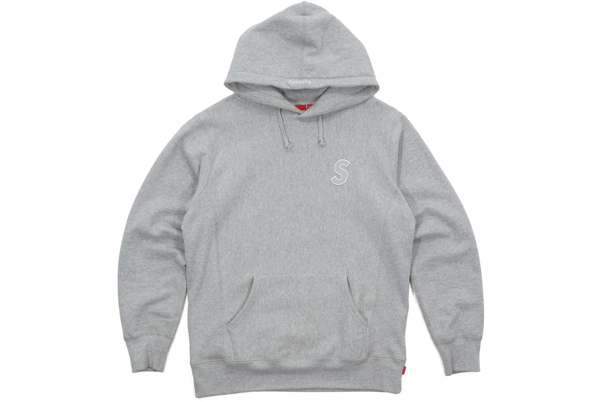 Supreme 3M Reflective S Logo Hooded Sweatshirt Heather Grey - SS16