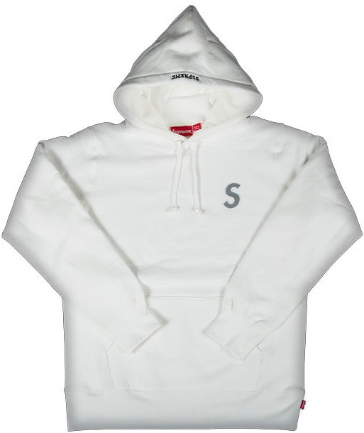 Supreme 3M Reflective S Logo Hooded Sweatshirt White - SS16 - US