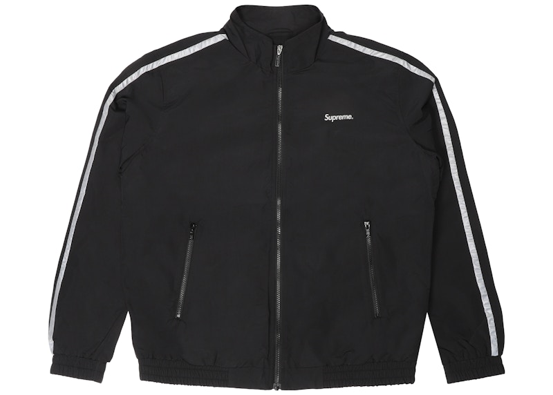 カラーホワイトsupreme reflective stripe track jacket