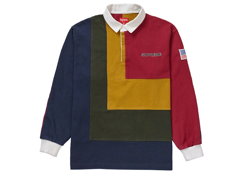 ラグビー ワンポイント】Supreme stripe rugby shirt www.djsetup.in