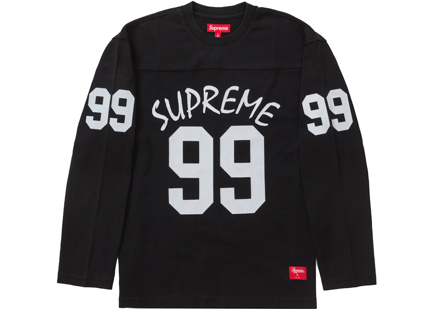 Supreme 99 L/S Football Top Black Men's SS24 GB - Main Image