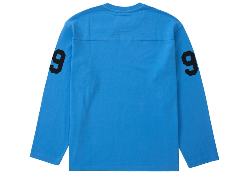 サイズLSupreme 99 L/S football top “blue”