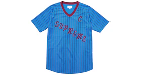 Supreme AD Baseball Jersey Blue