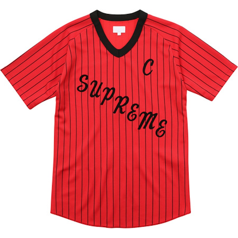 Supreme AD Baseball Jersey Red メンズ - SS17 - JP