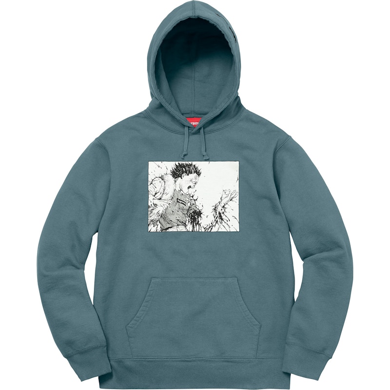 Supreme AKIRA Arm Hooded Sweatshirt Slate メンズ - FW17 - JP