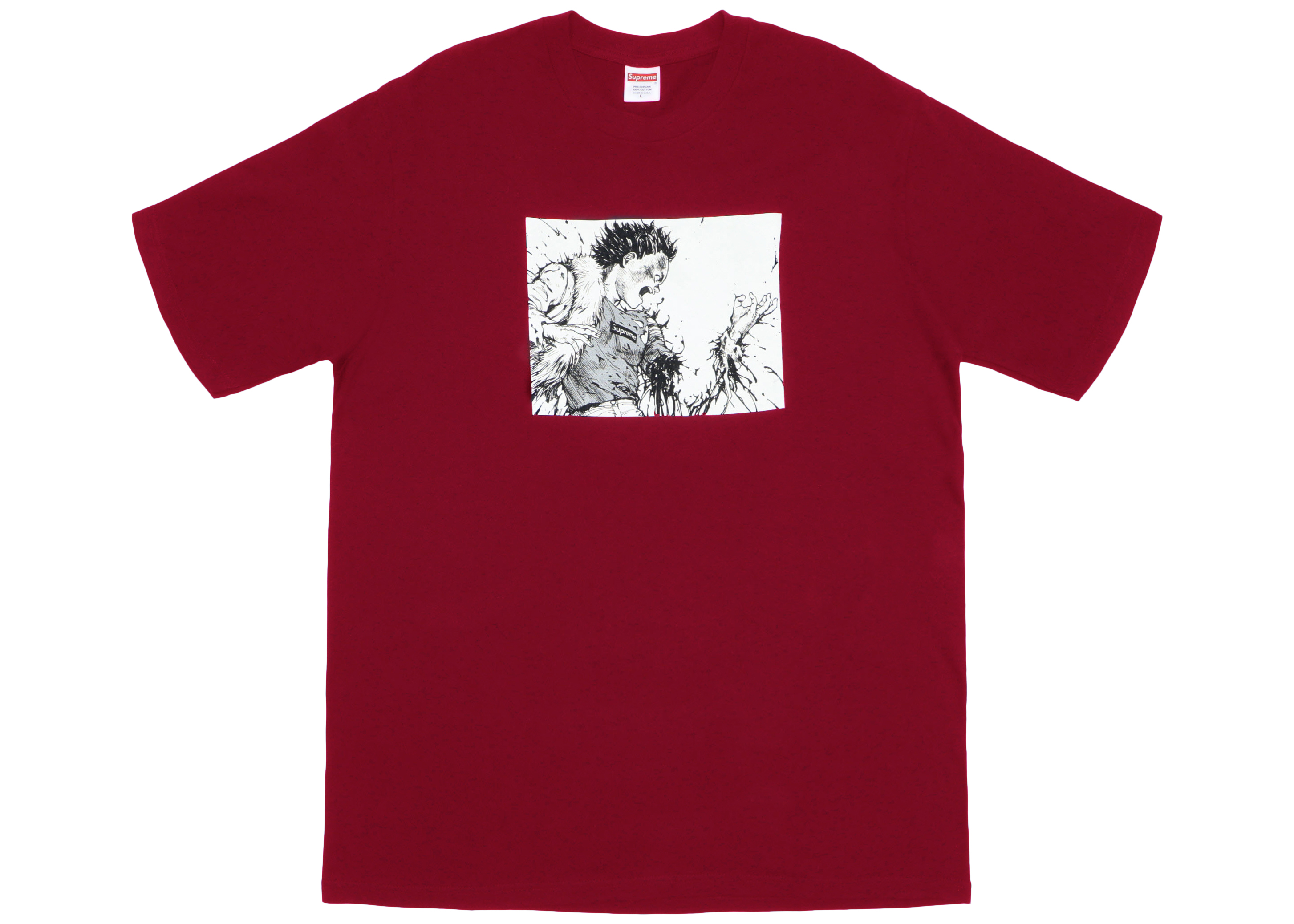 AKIRA Supreme Shirt Comic Anime Syringe Red Back Print Short Sleeve Tee USA  XL