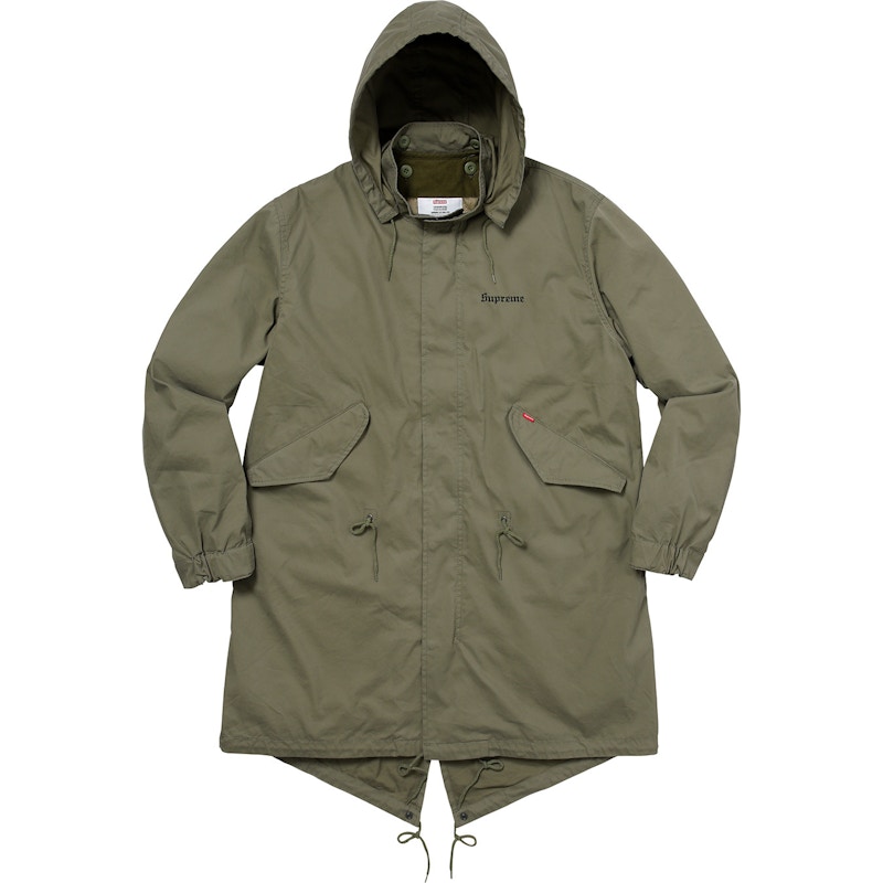 Supreme AKIRA Fishtail Parka Olive Men's - FW17 - GB