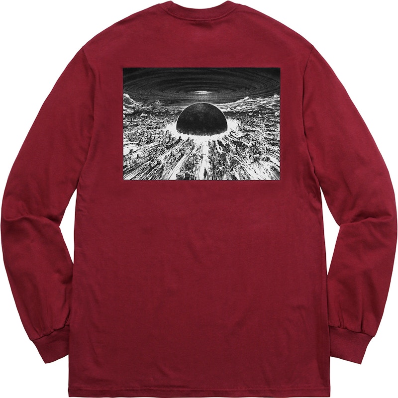 Supreme AKIRA Neo-Tokyo L/S Tee Cardinal Men's - FW17 - US