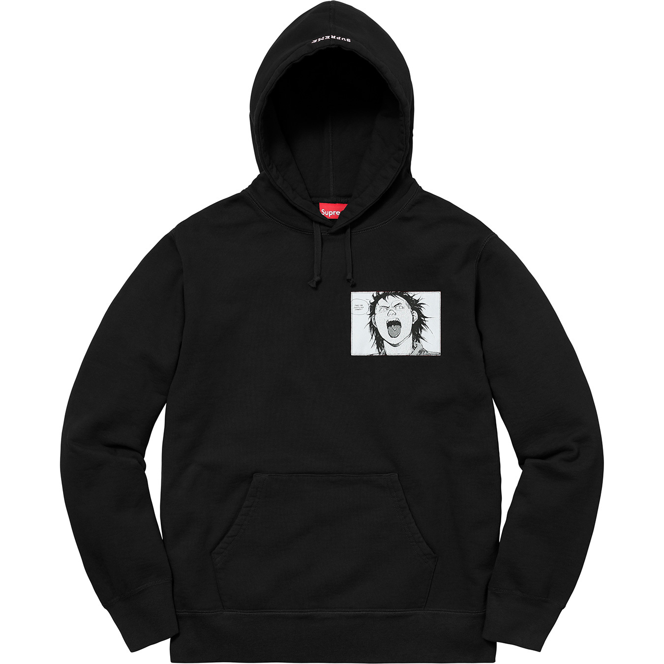 Supreme AKIRA Patches Hooded Sweatshirt Black - FW17 - US