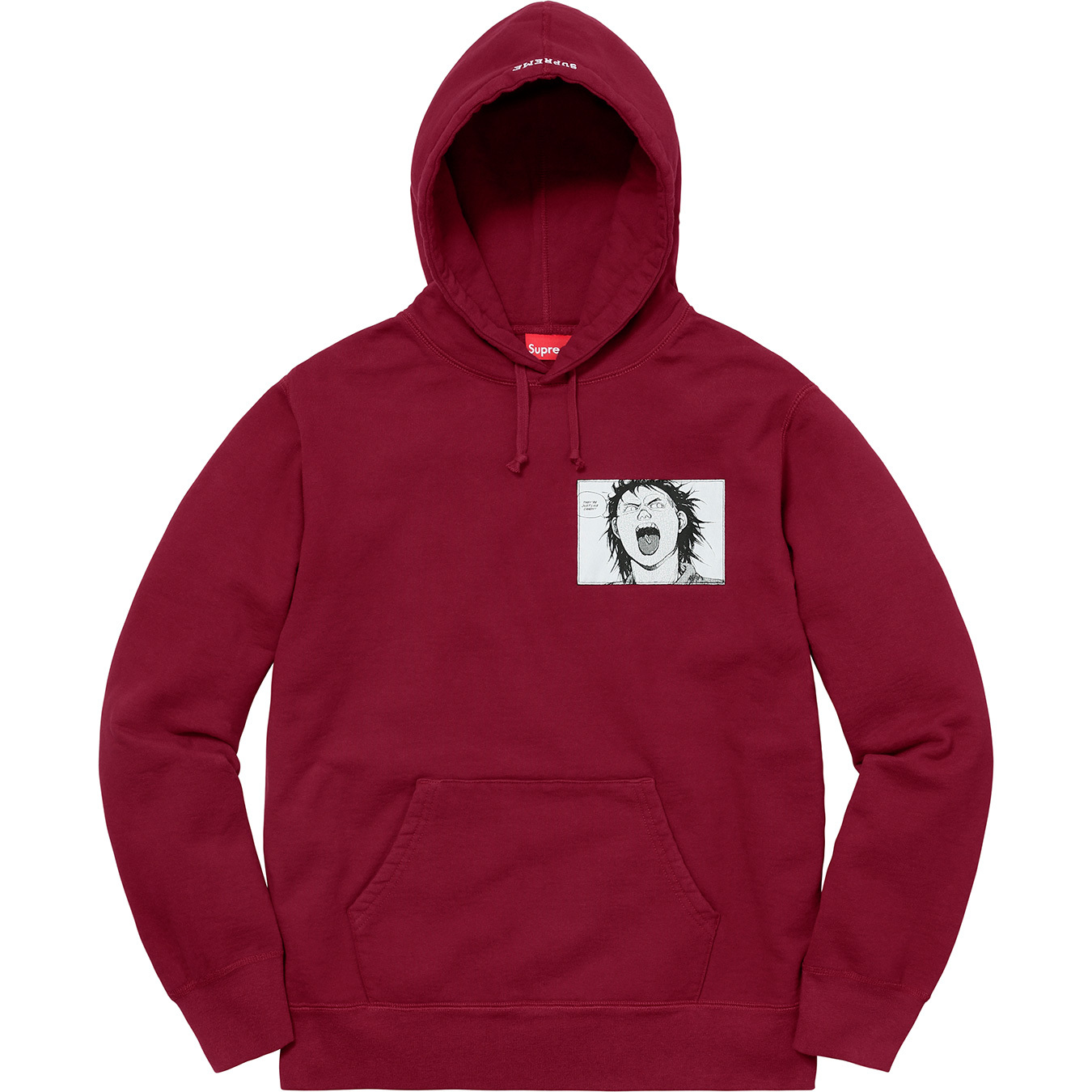 AKIRA/Supreme Patches Hooded Sweatshirts