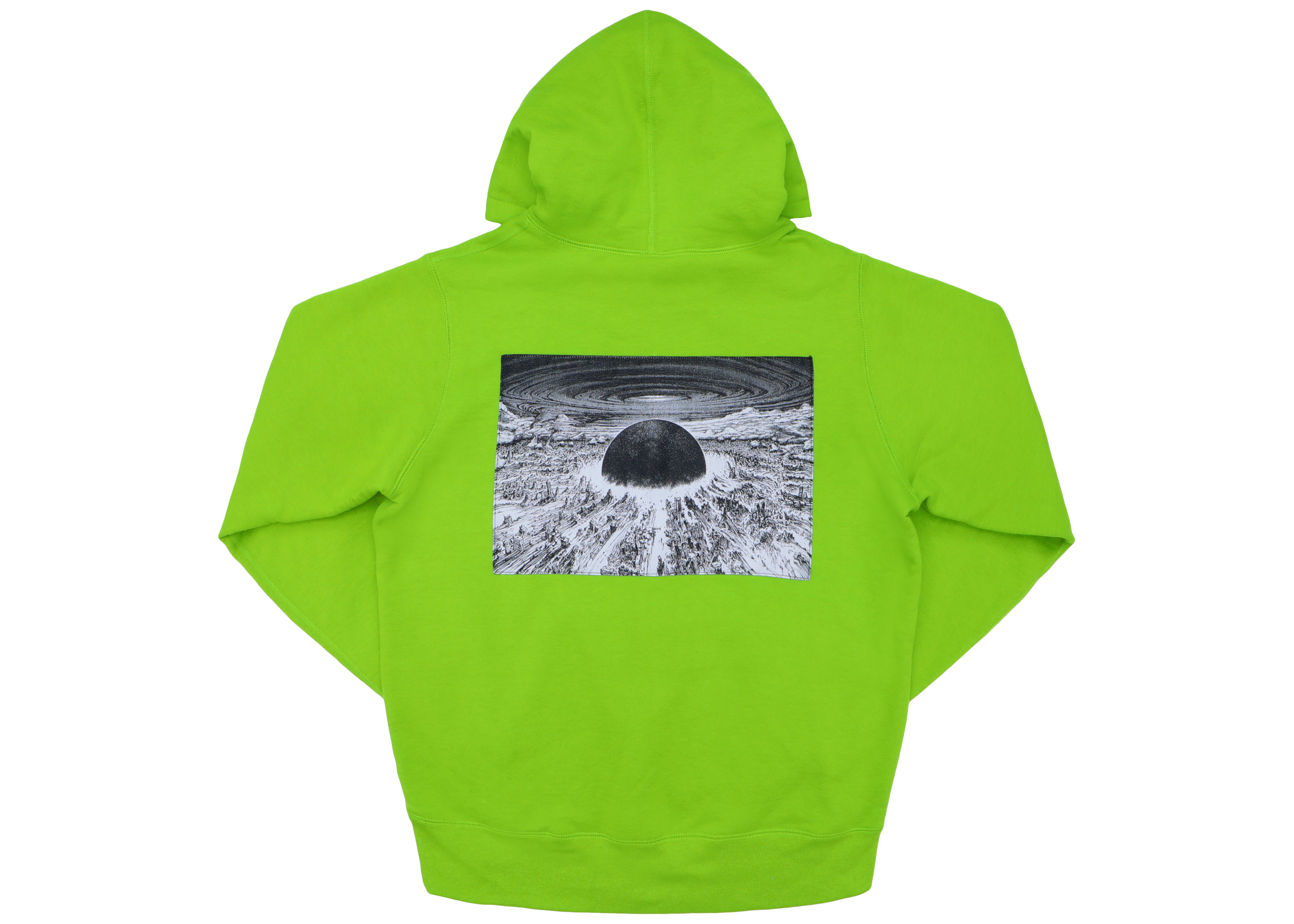 Supreme AKIRA Patches Hooded Sweatshirt Lime