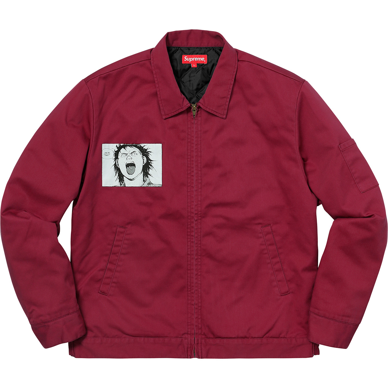 supreme AKIRA work jacket 17AW M RED発売当時sup