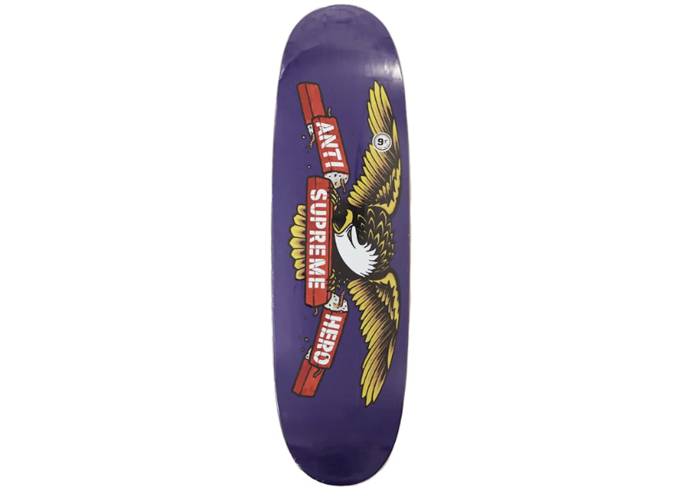 Supreme ANTIHERO Curbs Skateboard Deck Purple US