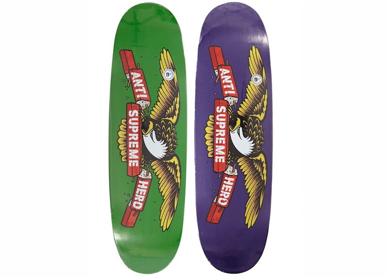 Supreme ANTIHERO Curbs Skateboard Deck Set Multicolor - US