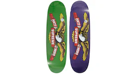 Supreme ANTIHERO Curbs Skateboard Deck Set Multicolor