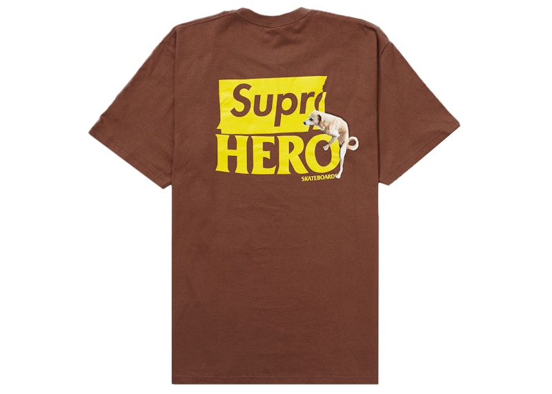 Supreme ANTIHERO Dog Tee Brown Men's - SS22 - GB