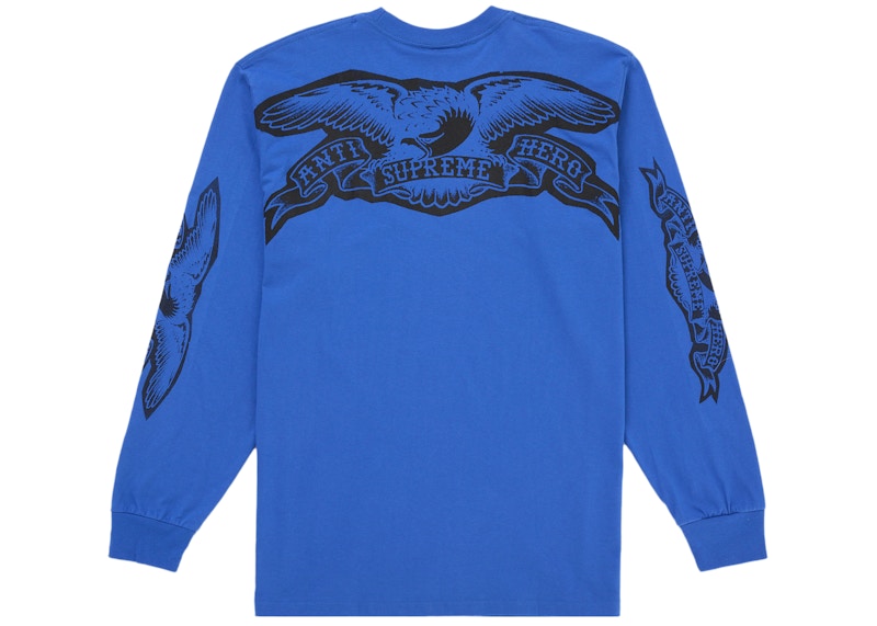 Supreme Antihero L/S Tee Supreme ANTIHERO Eagle L/S Tee Blue Men's