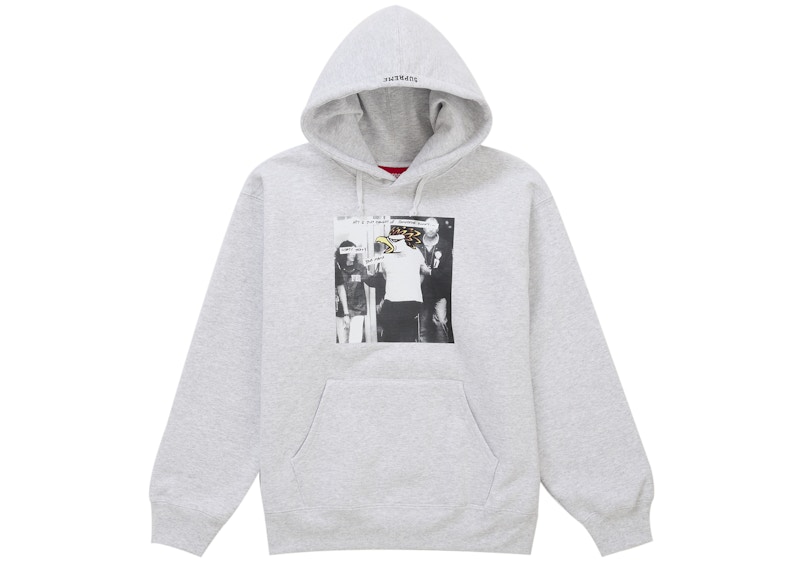 Supreme ANTIHERO Hooded Sweatshirt (FW25) Ash Grey Men's - FW25 - US
