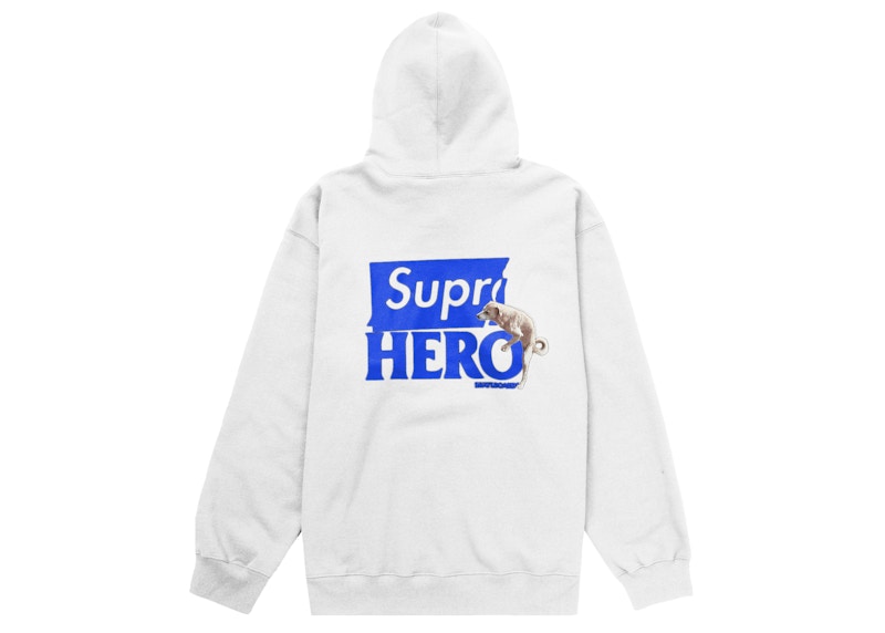 Supreme ANTIHERO Hooded Sweatshirt (SS22) White Men's