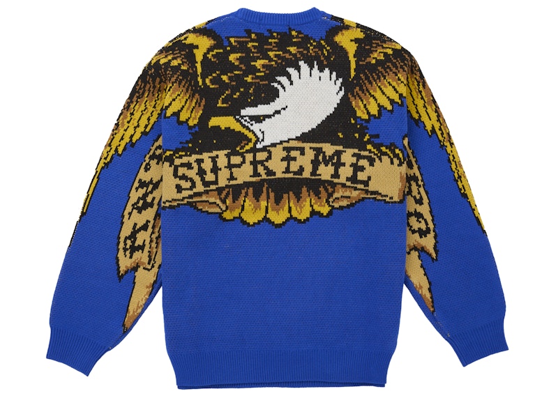 Supreme ANTIHERO Sweater Blue Men's - FW25 - US