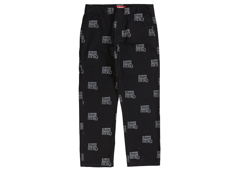 裾上げなどはしてません16ss SUPREME ANTIHERO work pant 30 インチ 黒