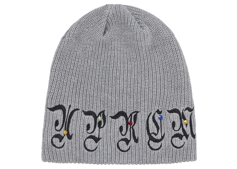 Supreme AOI Gems Beanie Heather Grey - FW25 - US